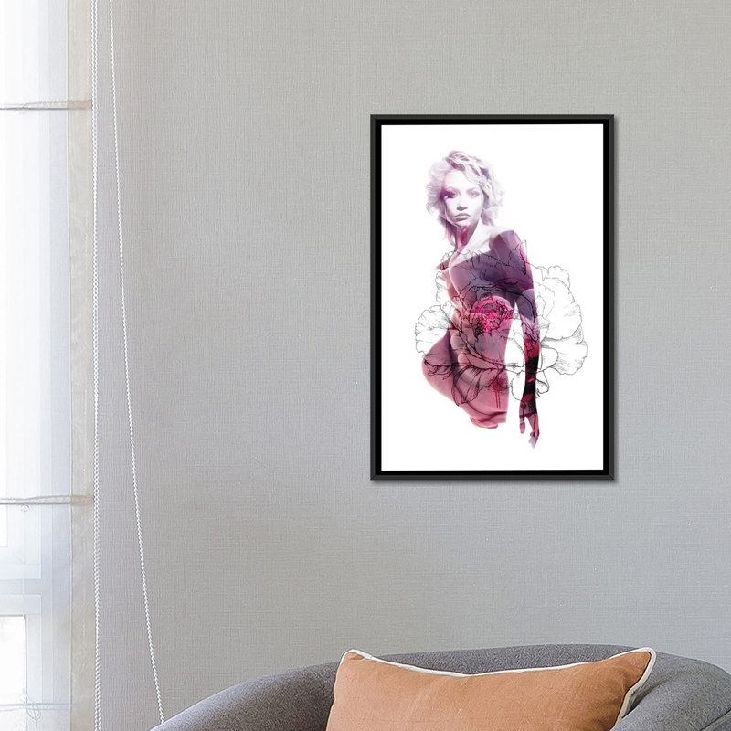 «Welcome II», reproduction sur toile, H 26 po x l 18 po x P 1,5 po, Toile avec cadre noir