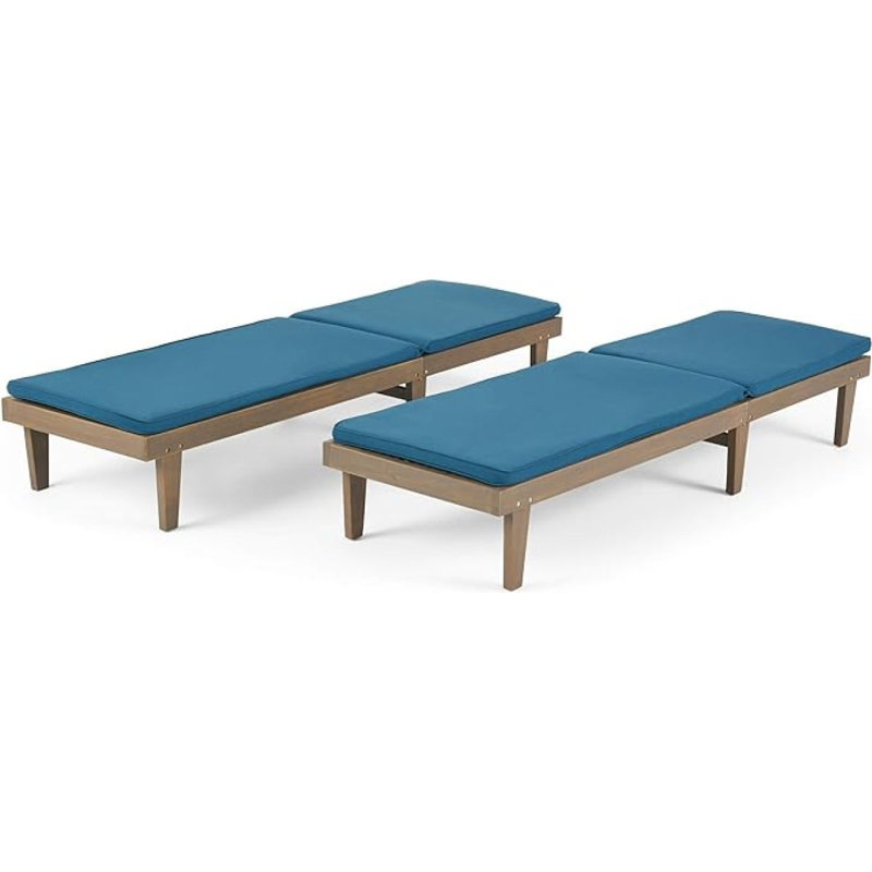 NADINE CHAISE LONGE, Blue, Brown, 2
