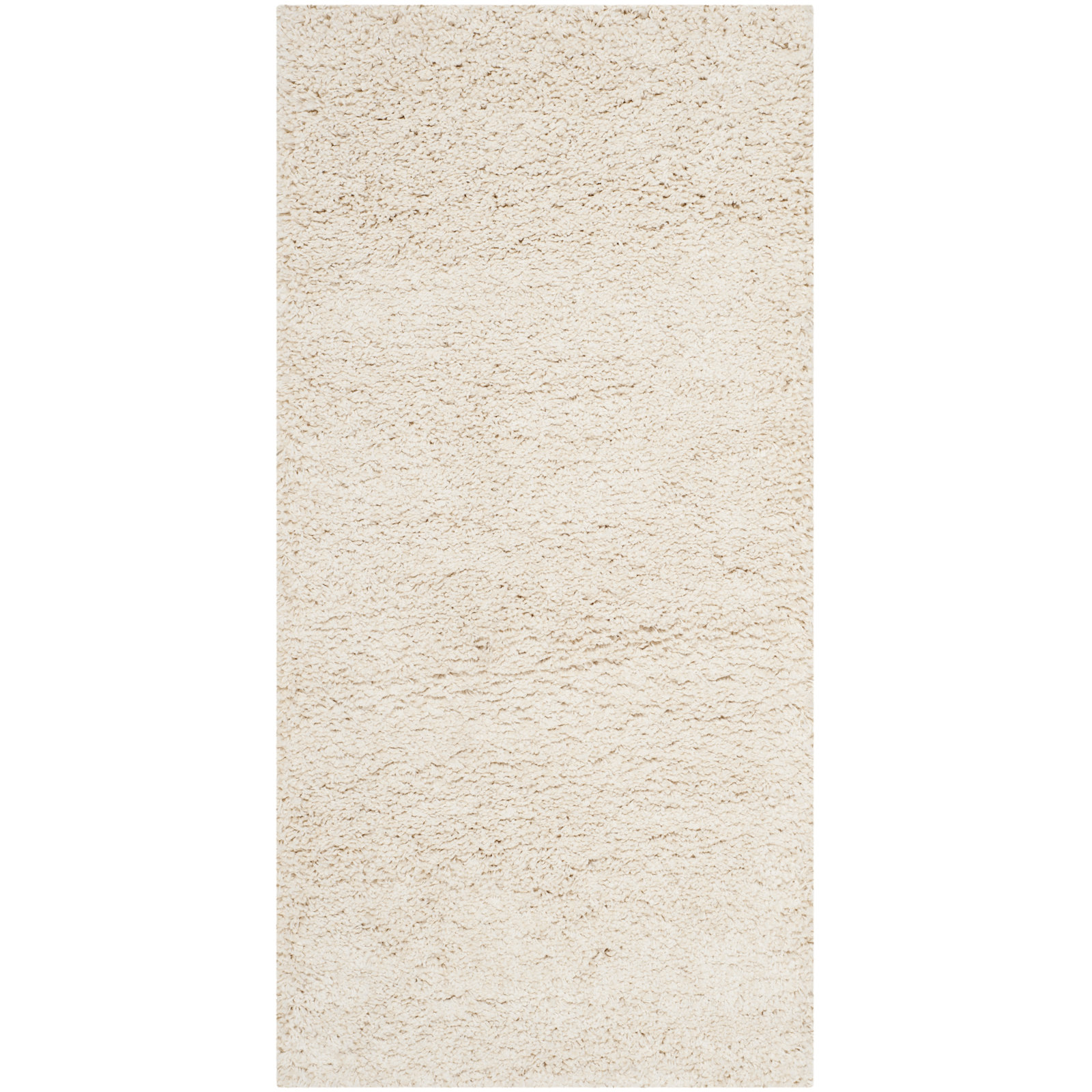 100% Polypropylene Ivory Rug, Rectangle 2' x 4'