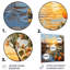 Orange sienne sereine, coucher de soleil sur lac II - fruits, art mural en métal-129594667