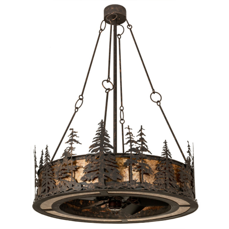 Tall Pines Downrod Ceiling Fan