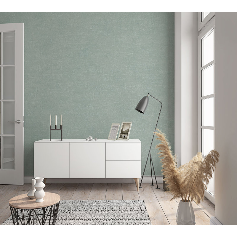 Montie 3.3m x 53cm Textured Wallpaper Roll, Dark Green