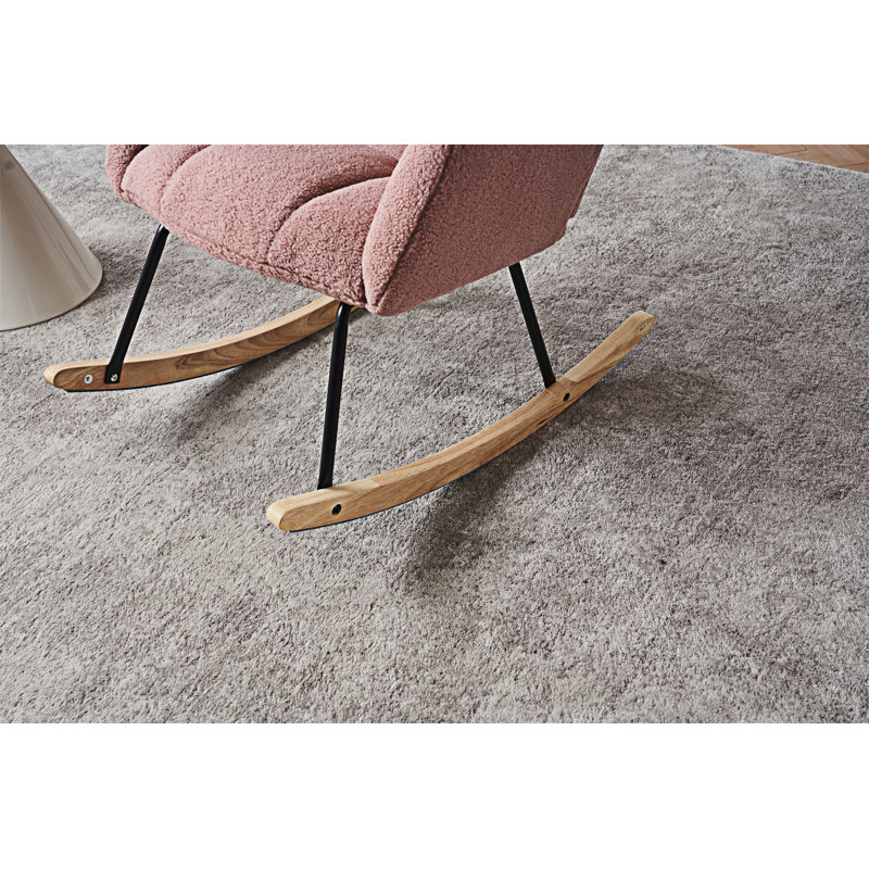 Fauteuil oscillant rembourré, Ourson rose