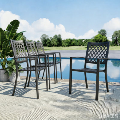 Stackable Outdoor Patio Dining Armchair
