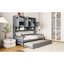 Lit de jour gris simple avec couchette et armoire / tablette - Abat-jour en bois robuste et fonctionnel, structure d'armoire fonctionnelle-1329698339-1329698348