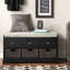 Banc de rangement en bois avec 3 tiroirs et 3 paniers Homes Collection-975659992