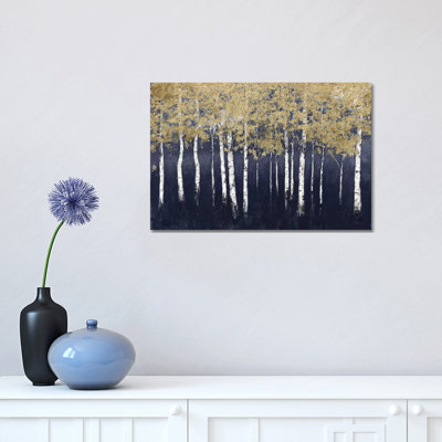 «Shimmering Forest Indigo» par James Wiens - reproduction d'art sur toile encadrée