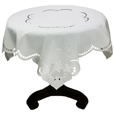 Dessus de table brodé Raisins et feuilles