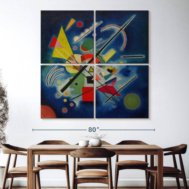 Avery - peinture bleue - 1924, H 74 po x l 74 po