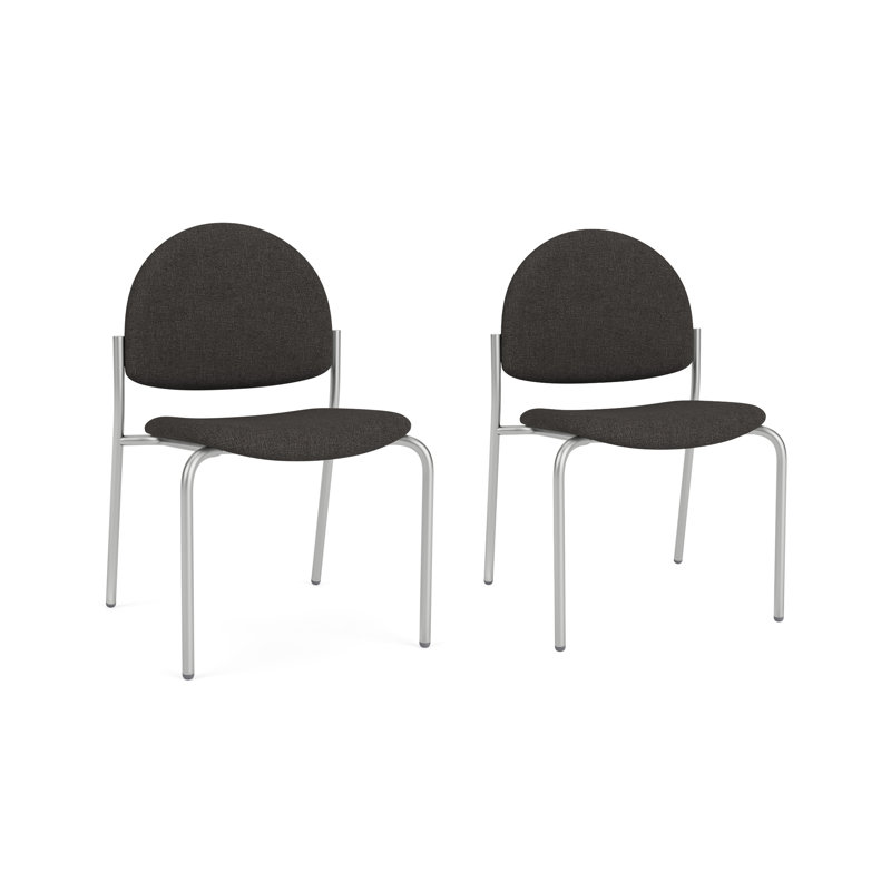 Chaise d'invité sans accoudoir Chat Chat, Argent, Archetype Smoke