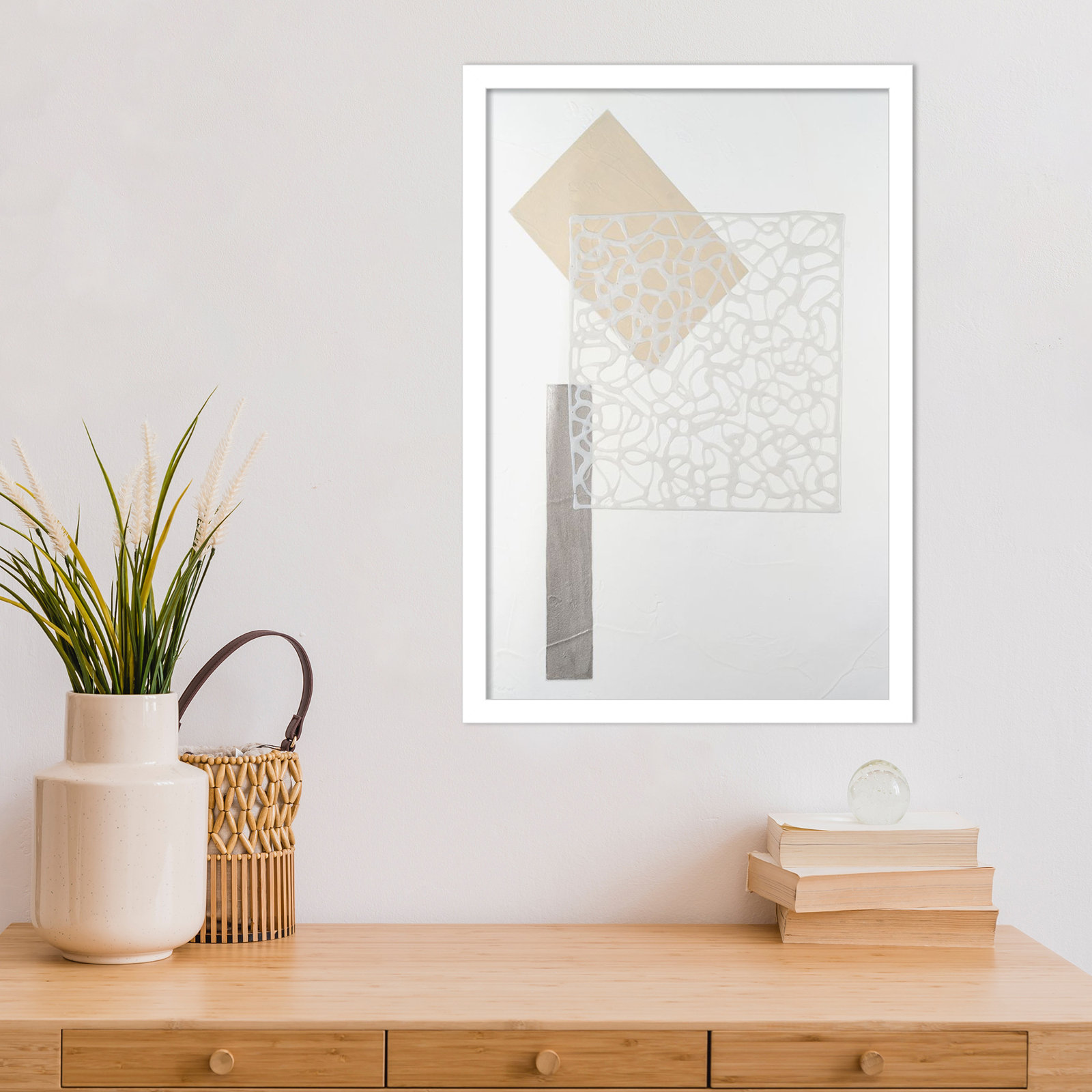 Nooks and Crannies No. 3 Print, 21" H x 15" W, White