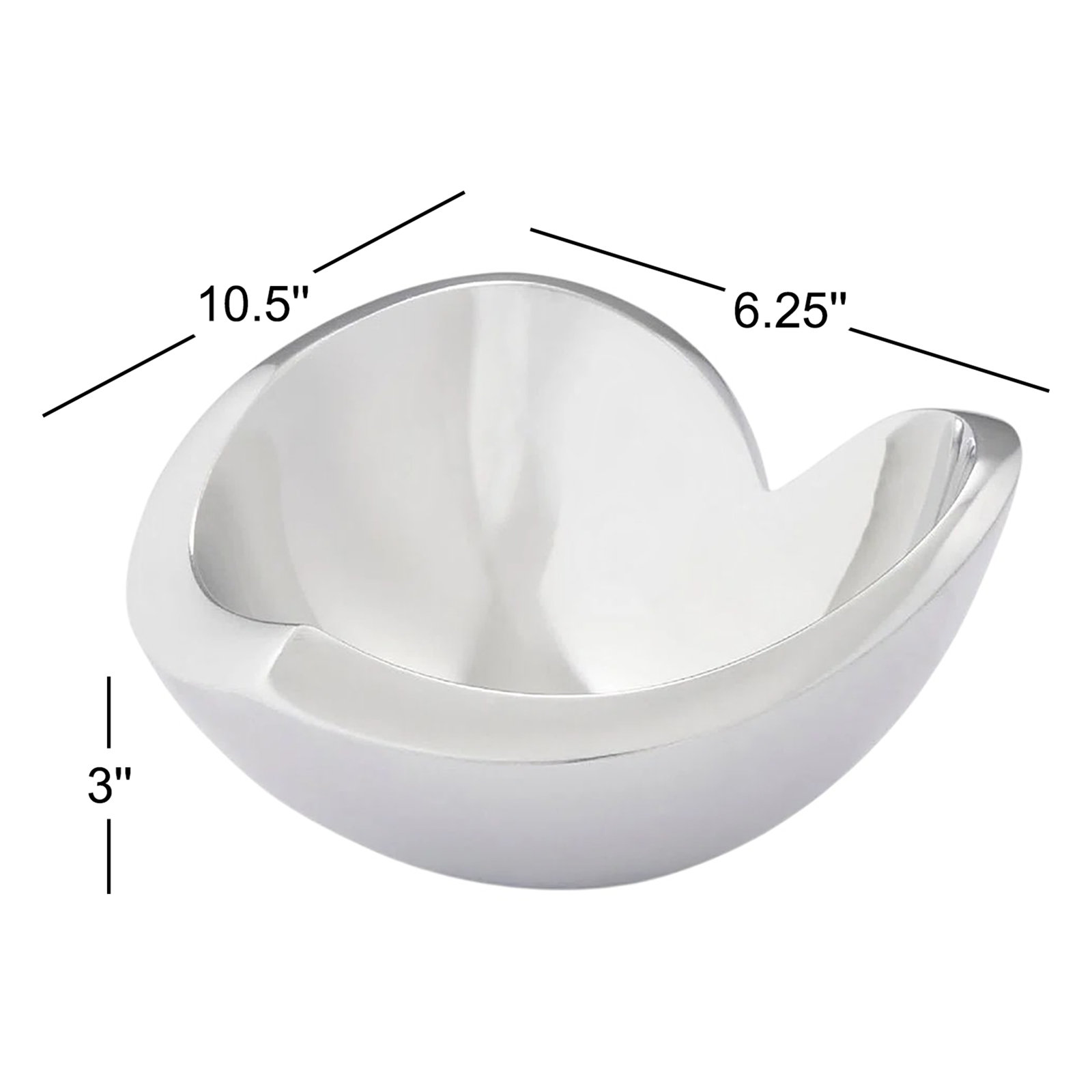 Love Decorative Bowl, 3" H x 6.25" W x 10.5" D