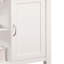 Élégant chariot de cuisine noir et blanc avec plateau en bois, 1 porte, tiroir, 2 tablettes fixes, porte-verres à pied, roulettes et porte-serviettes pour une utilisation pratique, finition supérieure moderne, étagères de rangement ouvertes, support