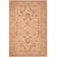 Tapis oriental brun clair en laine noué à la main 6 pi 1 po x 9 pi 3 po Baccio