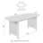 71” Rectangular Dining Table, Seats 4–6, Fluted Base, Modern Wood, Onyx Birch-288193249