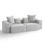 2-Piece Upholstered Corduroy Modular Sectional Sofa  – Fully Compressed, No Assembly Required-1618998668