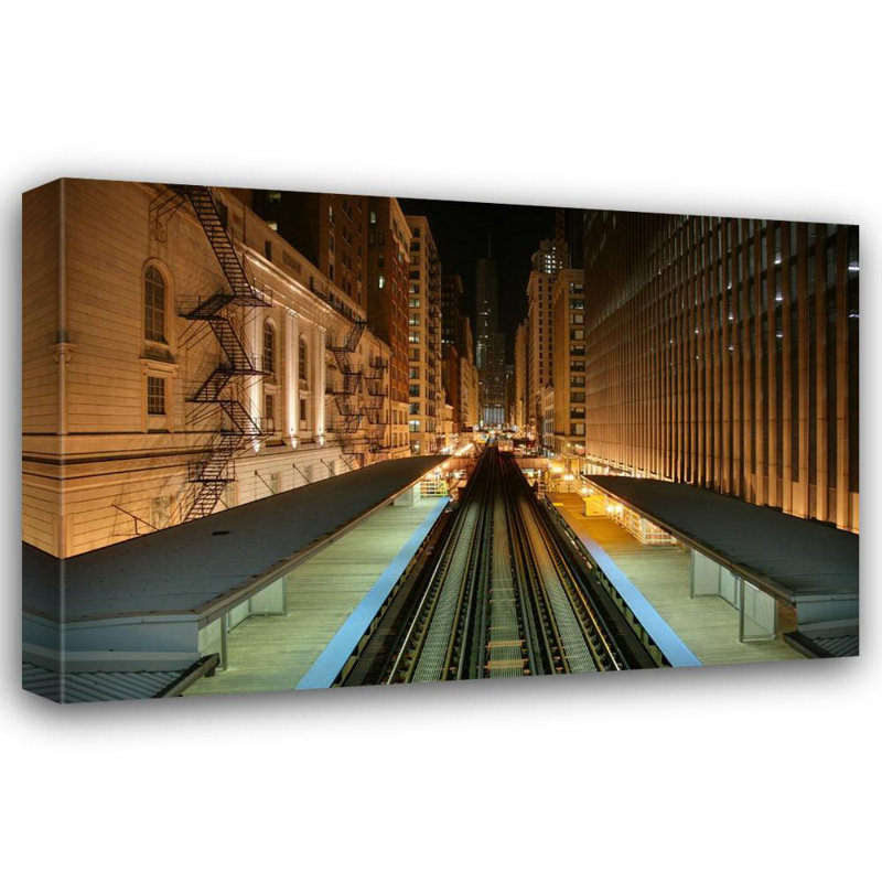 Chicago L Station, Adams et Wabash, H 16 po x l 24 po