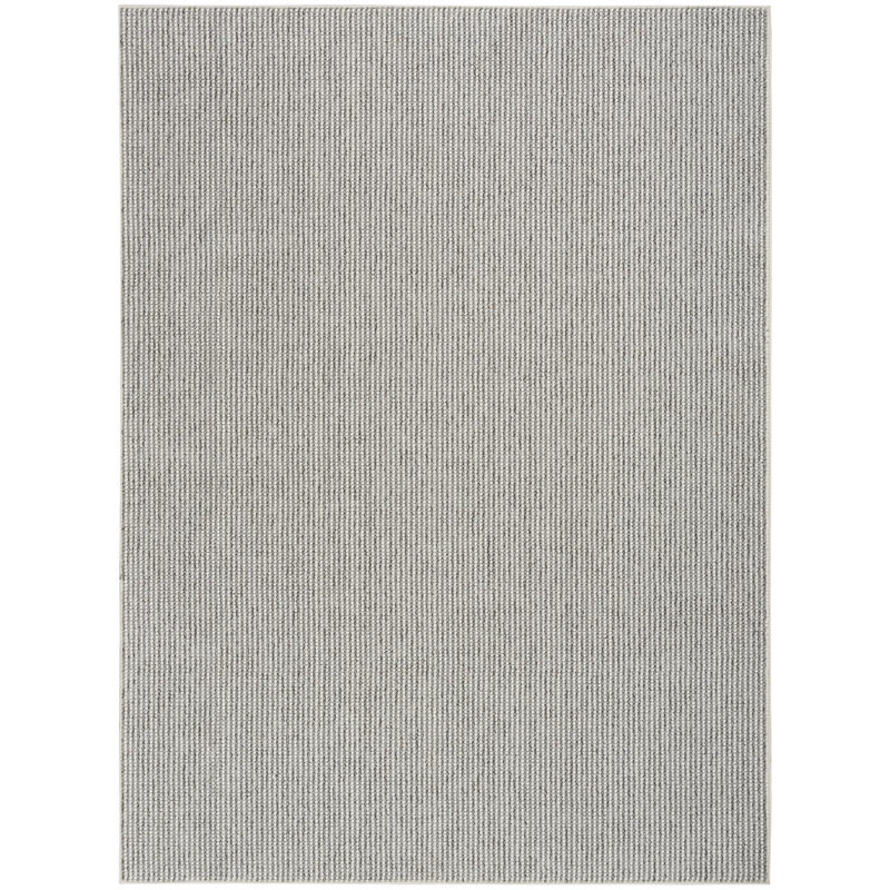 Tapis Bagby, Rectangle 6 pi x 9 pi, Ivoire / Gris