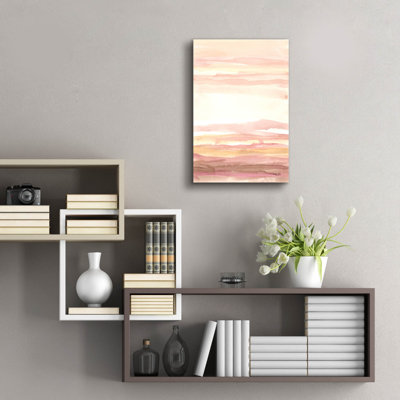 Art mural en verre acrylique coucher de soleil 1 po par Haley Knighten, 16 po x 24 po