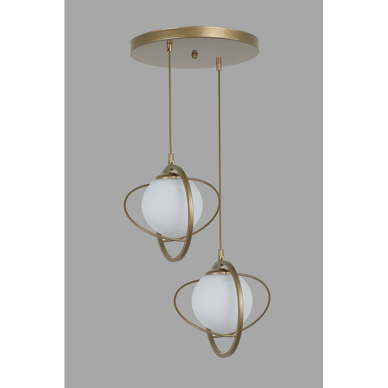 Chandle Chandelier, Antique/White