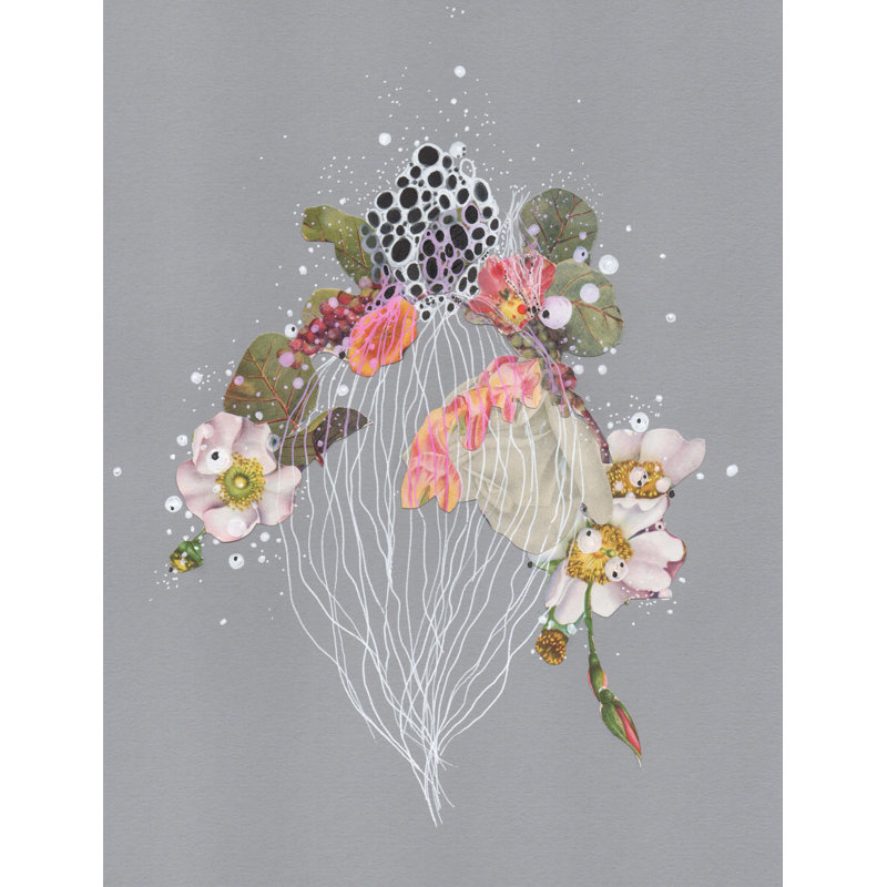 Flower Veil Jellyfish Print by Jenny Brown