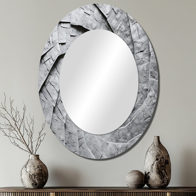Miroir mural gris, 40 po x 30 po