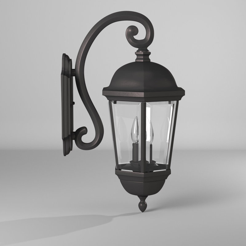 Lanterne murale d'extérieur 3 lumières Britannia, H 22 po x l 10 po x P 13 po