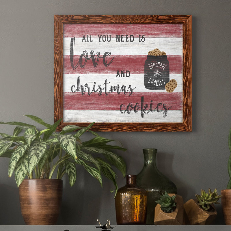 Biscuits de Noël - Impression sur toile, H 20 po x l 17 po x P 1,5 po, Érable