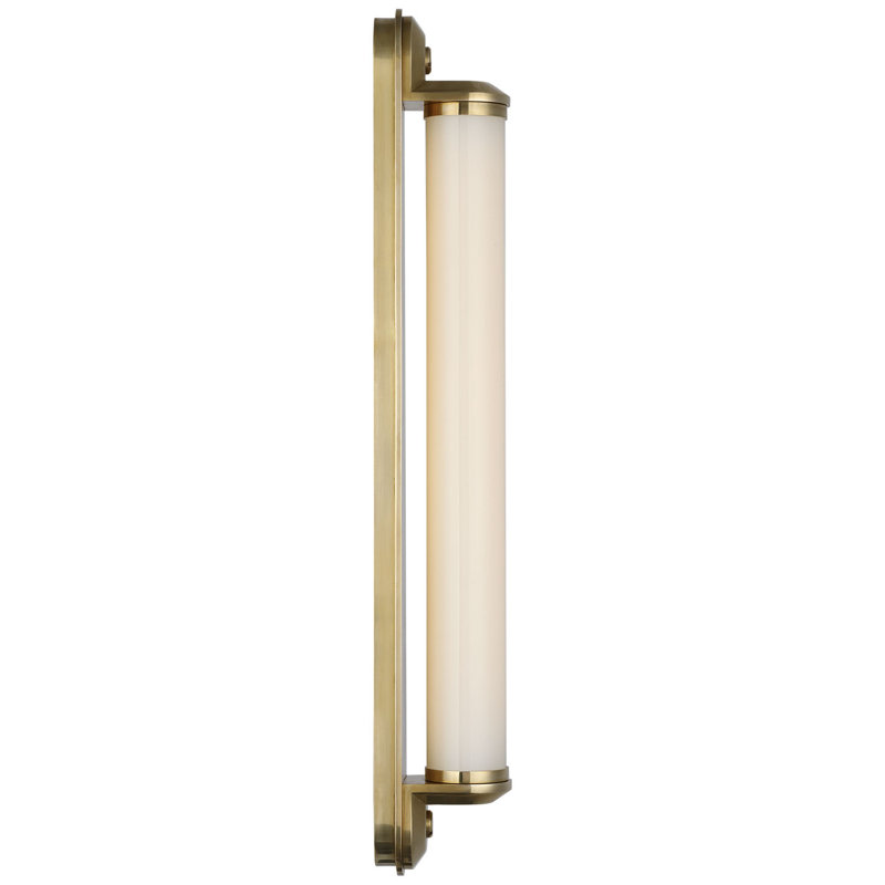 Ralph Lauren Belgrave 32" Linear Bath Light, 24" H x 3" W x 3.75" D, Natural Brass, 1600 W