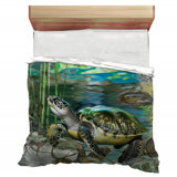Sea Turtle Wildlife Microfiber / Polyester Comforter