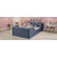 Lit plateforme tapissier simple avec coussin en lapin, lit tapissier pour enfants avec rails latéraux amovibles-1437004185