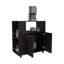 Chariot de cuisine avec tablette pour micro-ondes et rangement ouvert-287120106