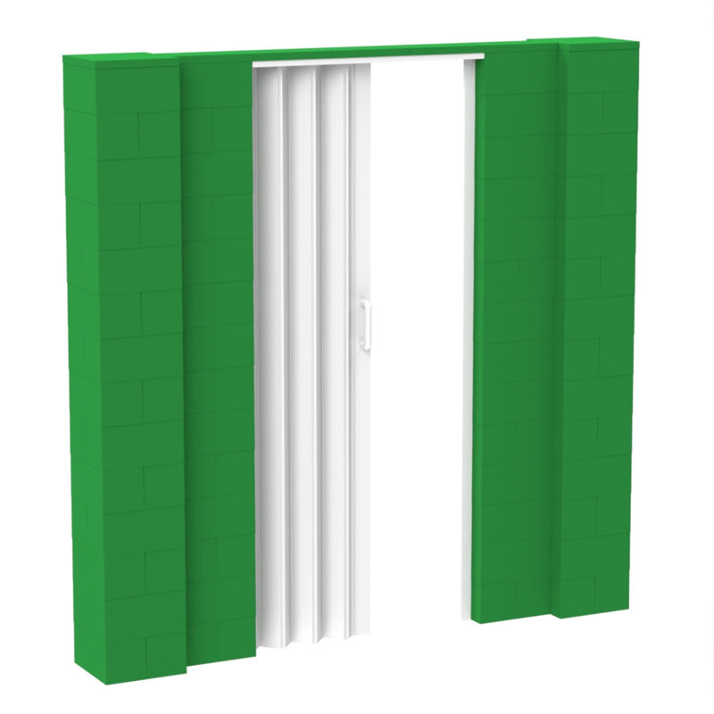 Ensemble mural bloc géant, Vert, 84"