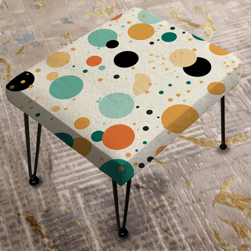 Urban Chic Polka Dots Pattern III - Polka Dots Rectangle Ottoman