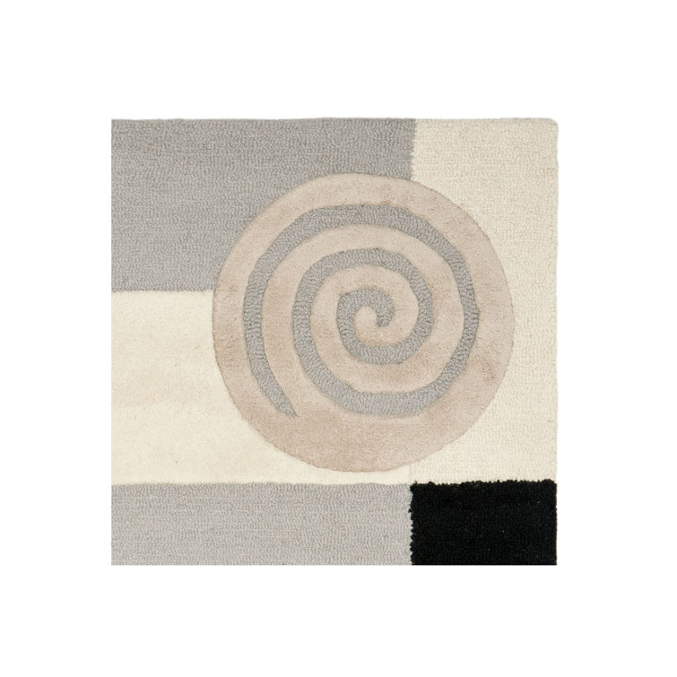 Bertile Hand Tufted Wool Ikat Rug