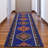 Custom Size Runner Rug 26 Inch Wide Choose Your Length Southwestern Kilim Design Blue Color-1545269856
