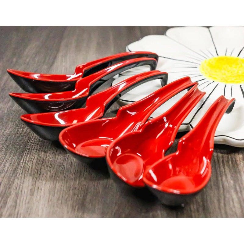Jose Flatware, Red/Black