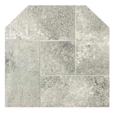 Flat Wall Hearth Pad - Snow Quartzite