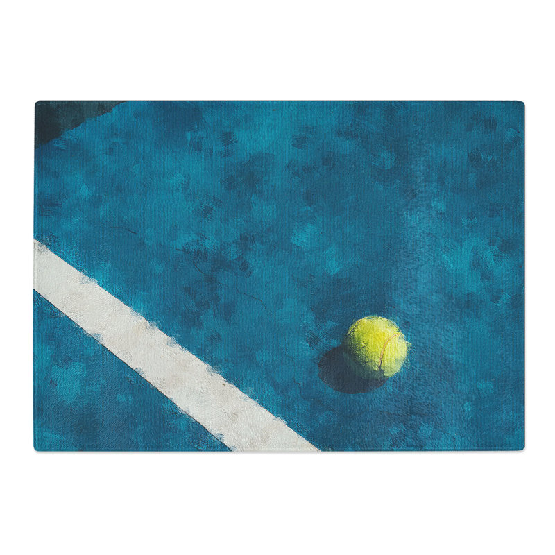 The Tennis Court Chopping Board, 0.4cm H x 20cm W x 28.5cm L