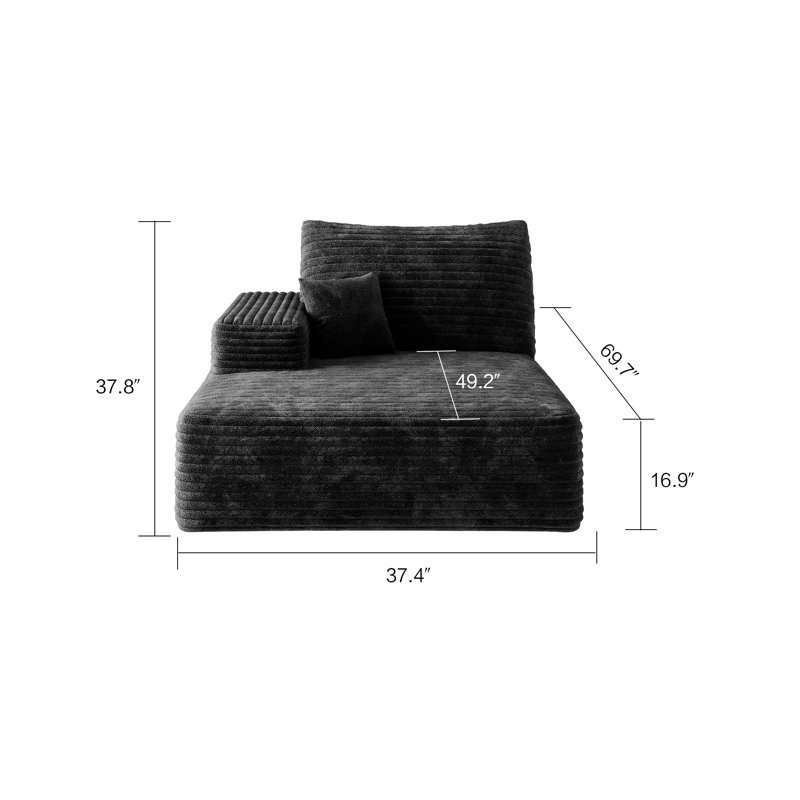 Y119-RIGHT-SLEEPER-NOIR-SOFA