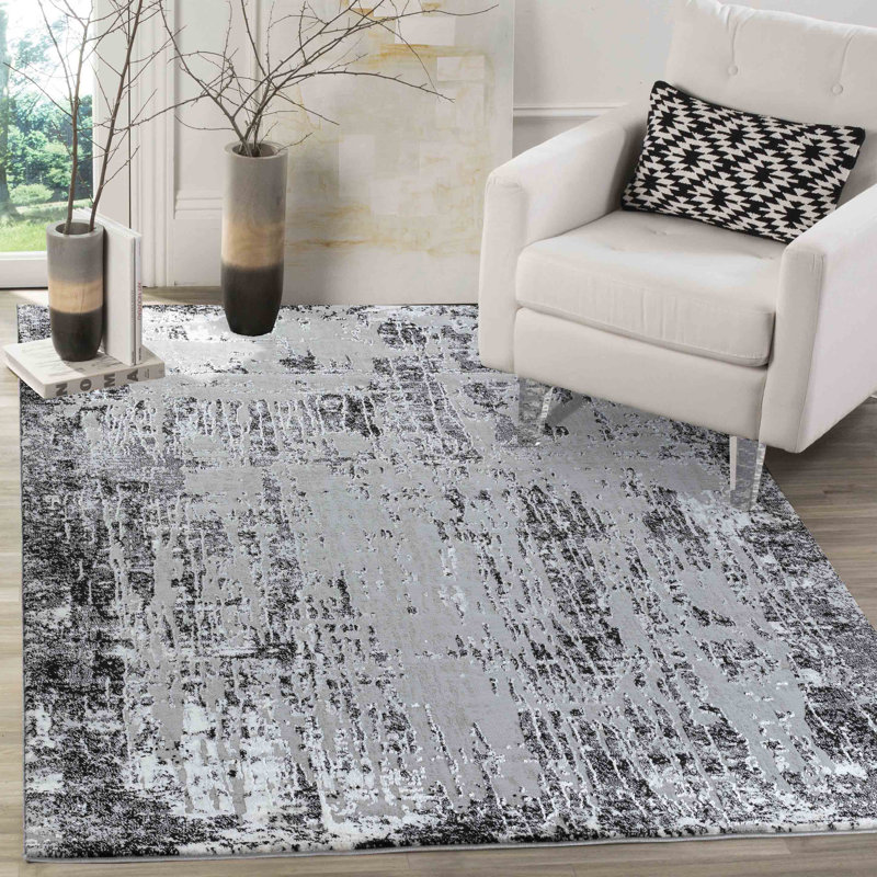 Forysthe Abstract Area Rug, Rectangle 80 x 150cm