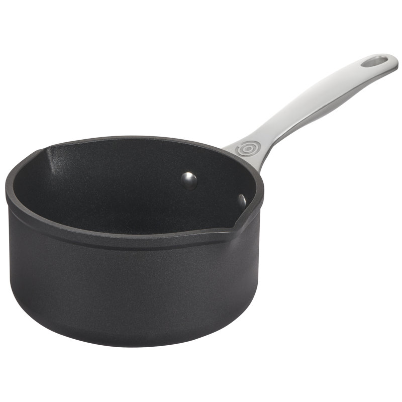 Toughened Nonstick Open Saucepan with Pour Spouts