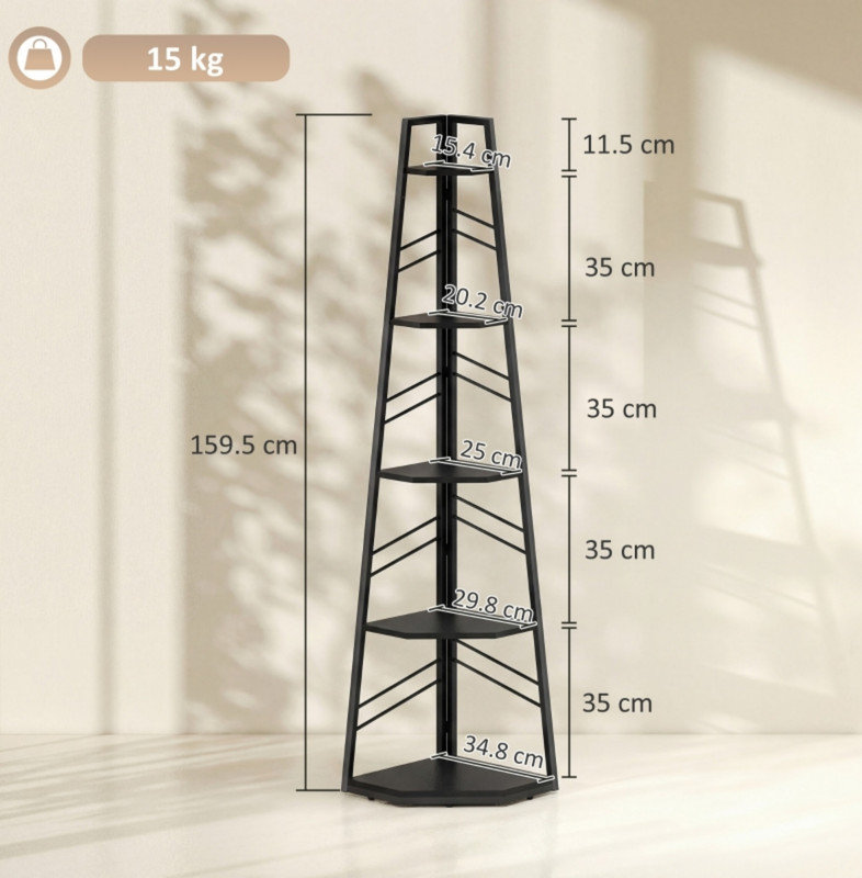 34.81 cm W Storage Rack