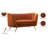 Margo 65" Velvet Flared Arm Loveseat-1920048272