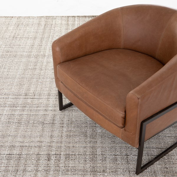 Amaud Area Rug in Brown/Cream, Rectangle 9' x 12', Brown/Cream