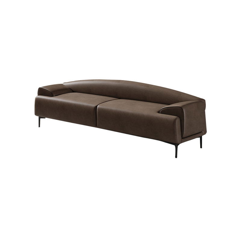 Minhchau Upholstered Benches in Faux Leather, Coffee, 21.65" H x 70.86" W x 19.68" D