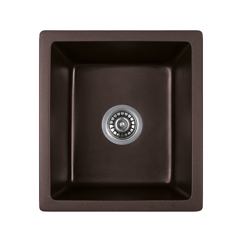Évier de cuisine à double fixation l 16 po x l 9 po Titan, Chocolat