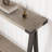 2-Tier Sofa Table, Entryway Table With Storage Shelf, V-Shaped Leg Design, Farmhouse Console Table With Metal Frame, Multipurpose Accent Furniture For Living Room Bedroom Couch Hallway Grey-400193311