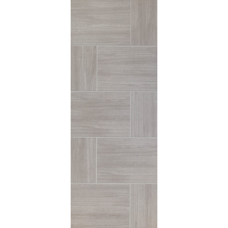 Internal Laminate White Grey Ravenna, 198.1cm H x 83.8cm W x 3.5cm D