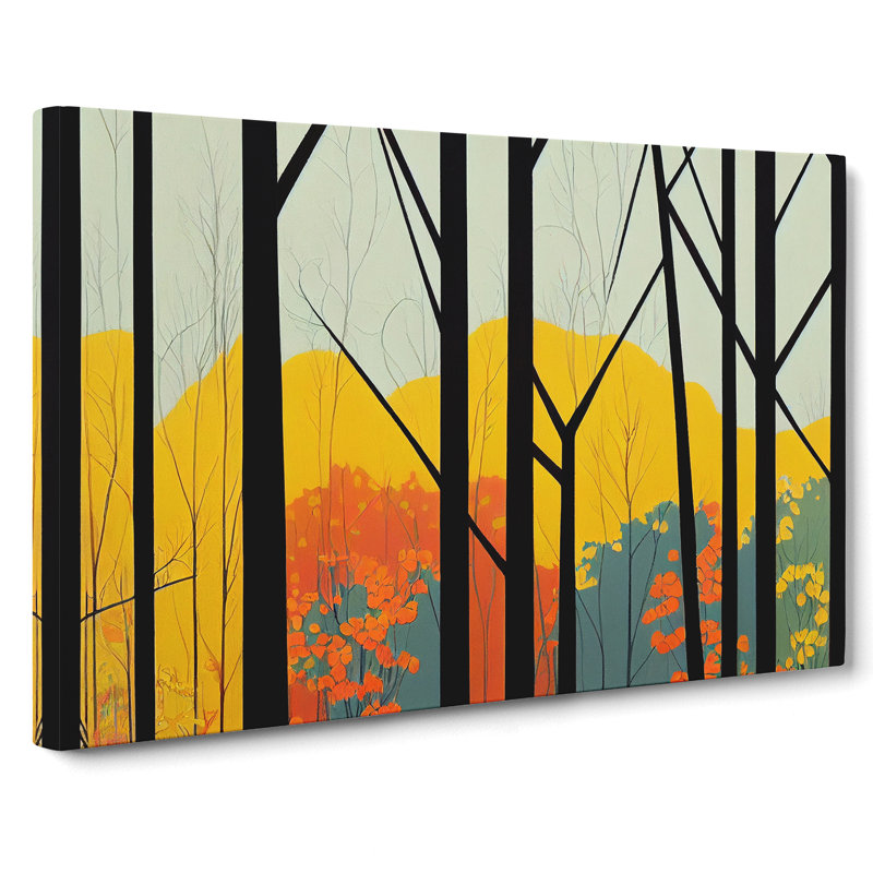 Deco Spring Forest Vol.4 Abstract - Wrapped Canvas, 40cm H x 60cm W x 3cm D